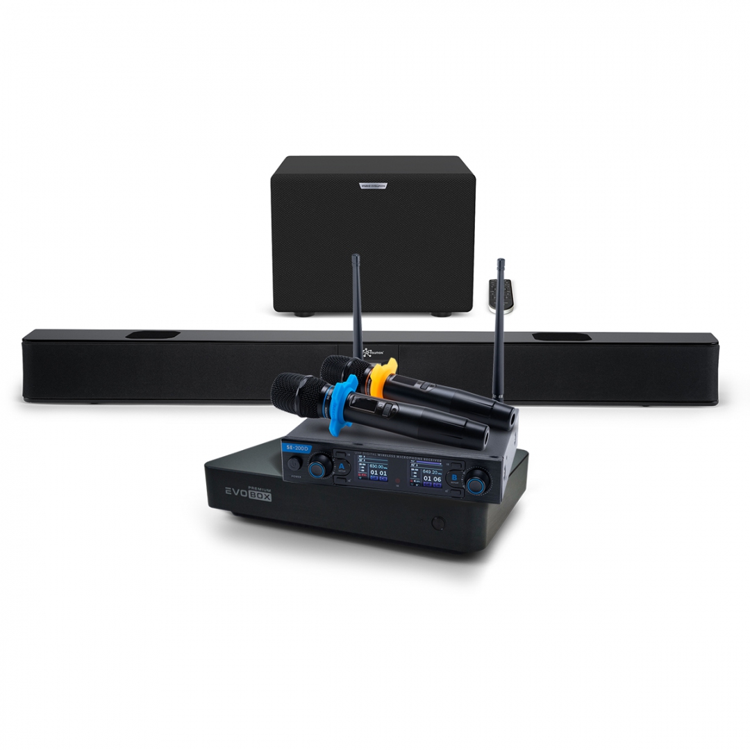 Hi-End караоке-система EVOBOX Premium + EvoSoundBar (саундбар с караоке) в Чебаркуле