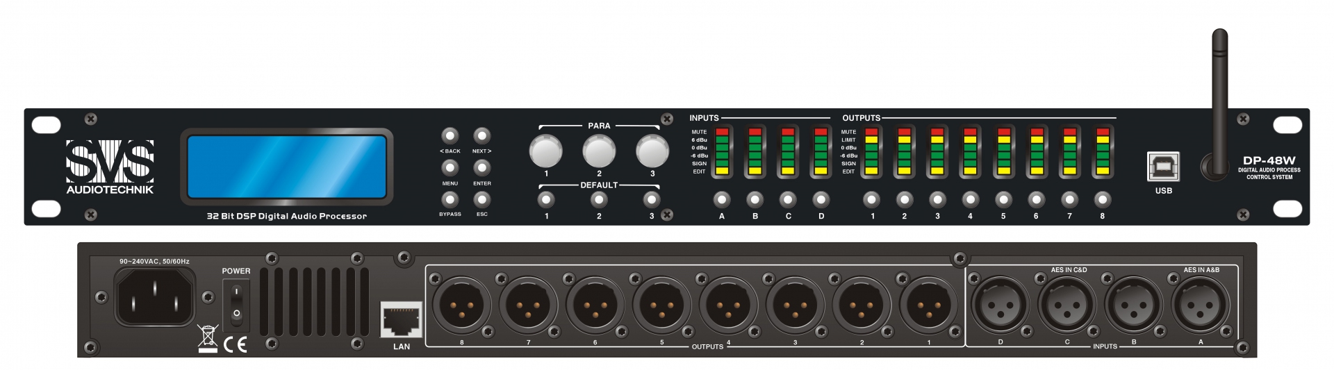 SVS Audiotechnik DP-48W Цифровой процессор: 4 входа 8 выходов в Чебаркуле