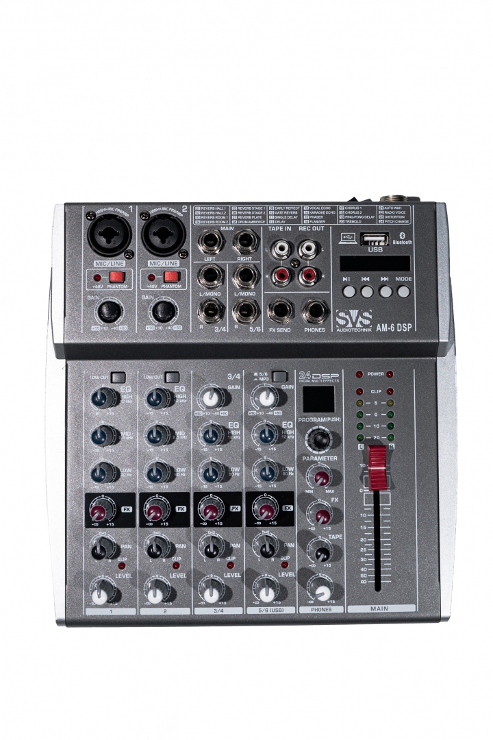 SVS Audiotechnik mixers AM-6 DSP Микшерный пульт аналоговый, 6-канальный SVS Audiotechnik mixers в Чебаркуле