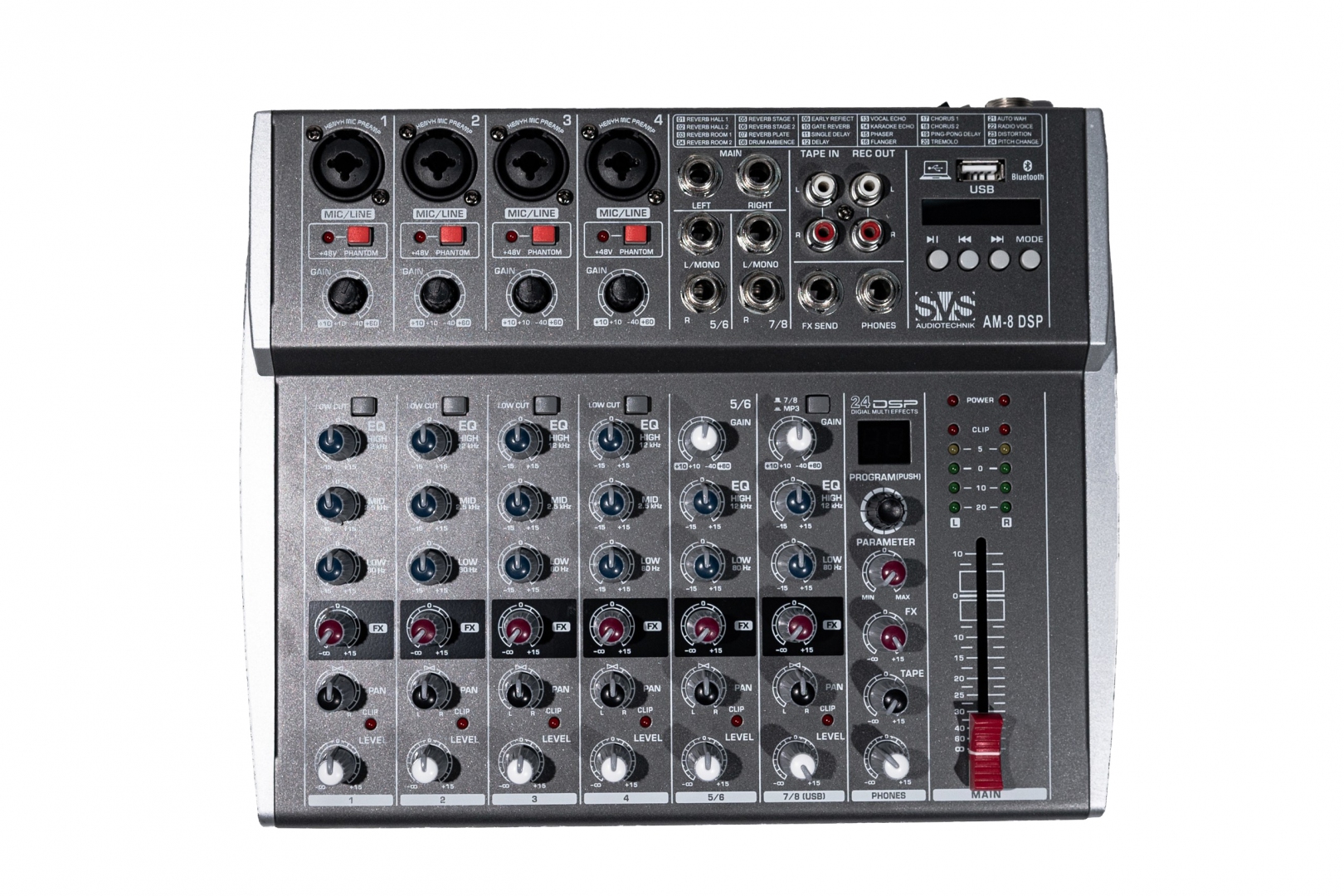 SVS Audiotechnik mixers AM-8 DSP Микшерный пульт аналоговый, 8-канальный в Чебаркуле